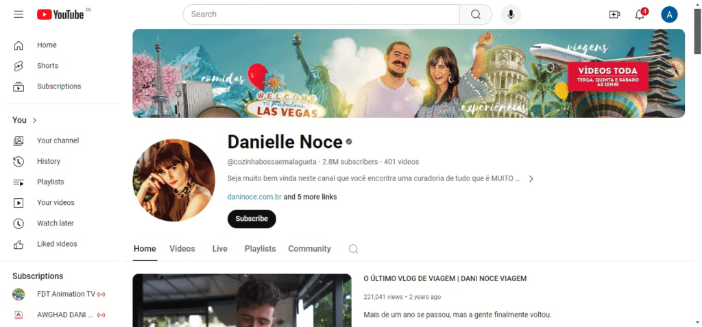 30 Best Travel Youtube Channels 23 Danielle Noce