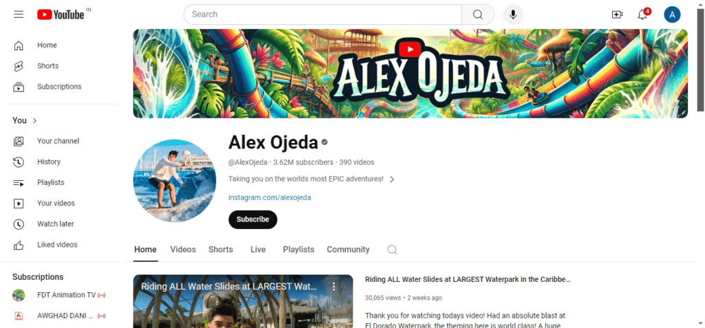 30 Best Travel Youtube Channels 14 Alex Ojeda