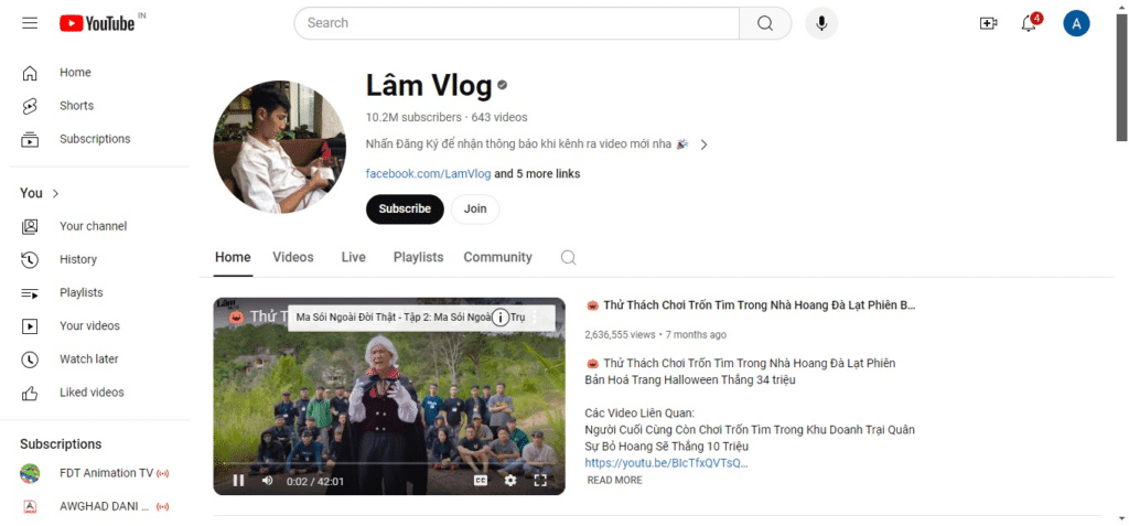 30 Best Travel Youtube Channels 4 Lâm Vlog