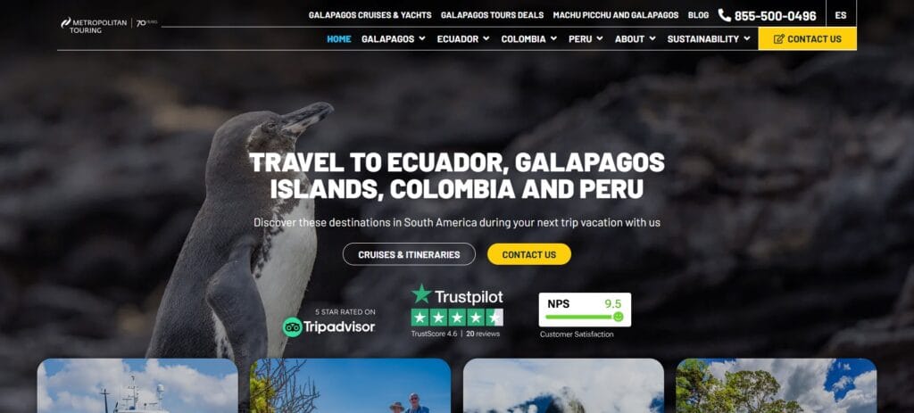 20 Best Tourist Agency In Ecuador 2 1. Metropolitan Touring