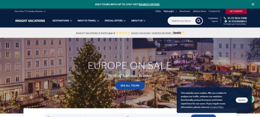 30 Best Tourist Agencies In Europe 5 4. Insight Vacations