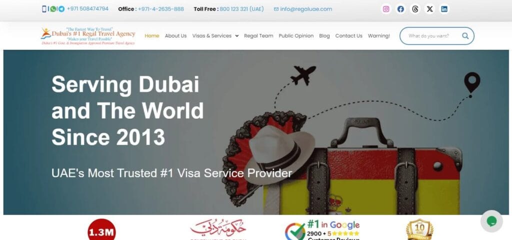 20 Best Travel Agency In Dubai For Visit Visa 4 Regal Tours