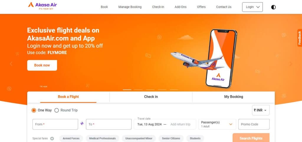 14 Best Airlines In India 10 Akasa Air