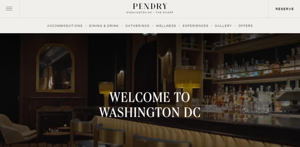 20 Best Places To Stay In Washington DC For Tourists 4 Pendry Washington DC Best Places To Stay In Washington DC For Tourists