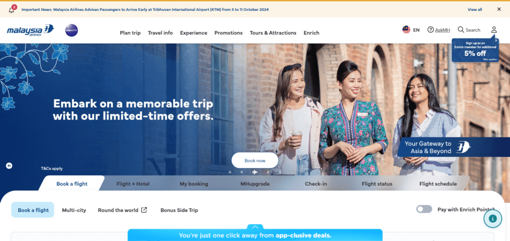 20 Best Flights Ticket Booking Website Worldwide 14 Malaysia airlines Best Flights Ticket Booking Website Worldwide