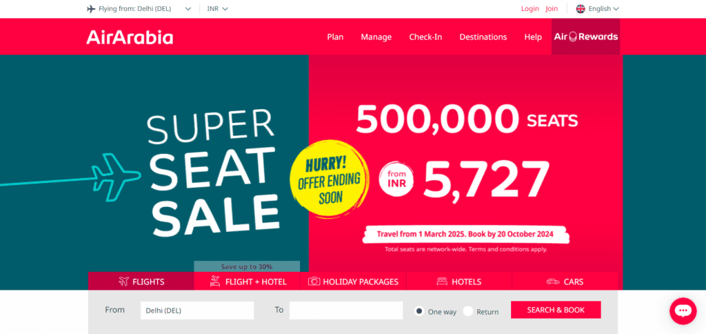 20 Best Flights Ticket Booking Website Worldwide 16 Air arabia Best Flights Ticket Booking Website Worldwide