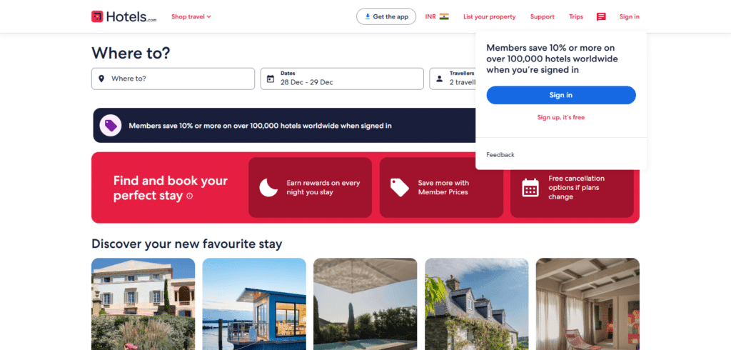 Hotels.com Best Hotel Booking Website In Japan