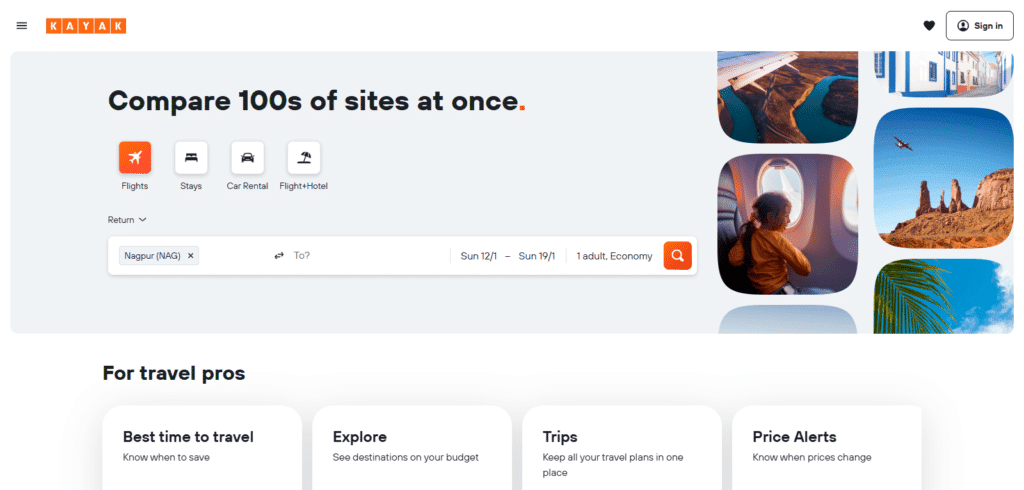 KAYAK Best Hotel Booking Website In Japan