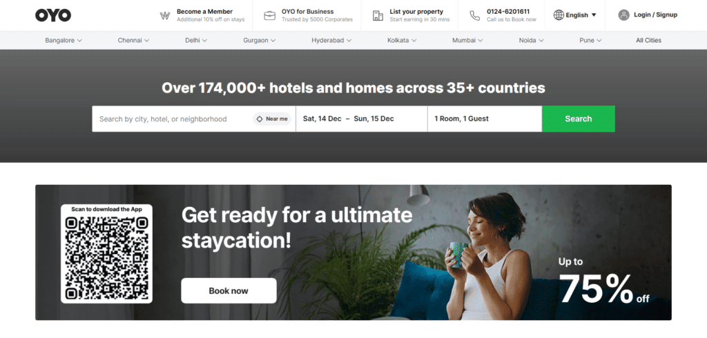 OYO Rooms Best Hotel Booking Website In Japan