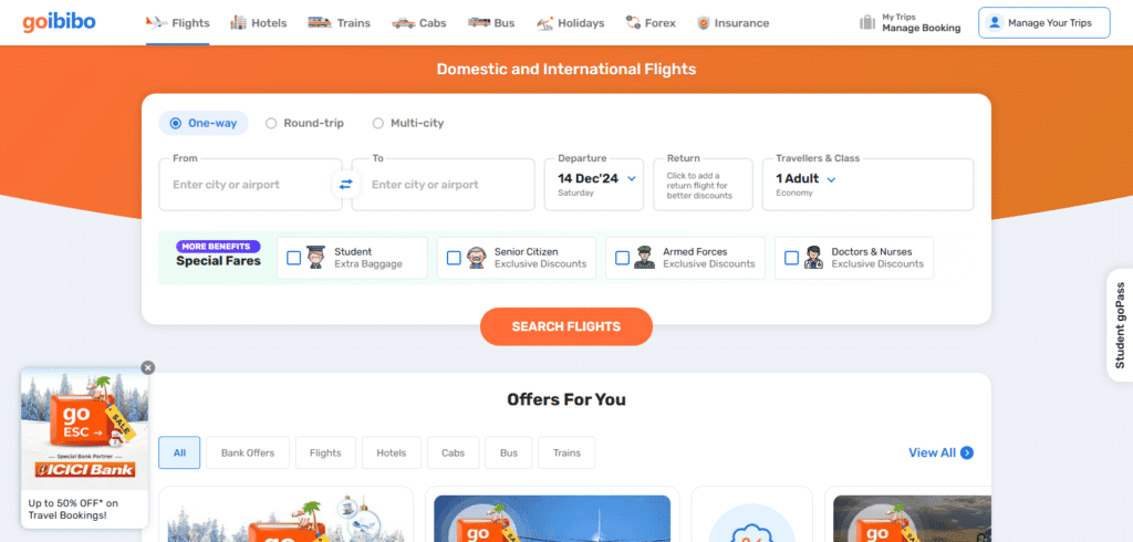 Goibibo Best Hotel Booking Website In India