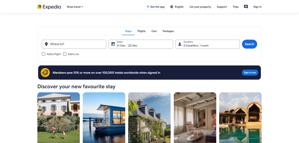Expedia Best Hotel Booking Website In India