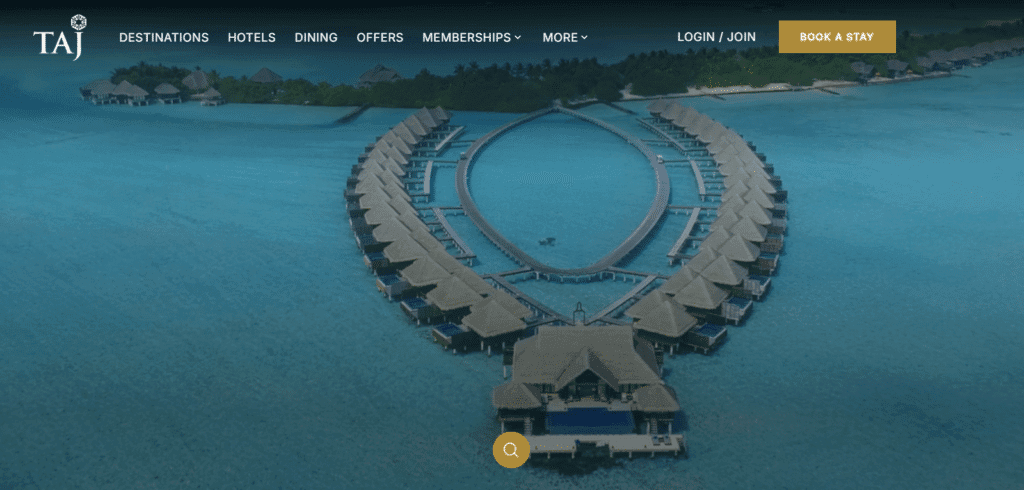 Taj Hotels Best Hotel Booking Website In India
