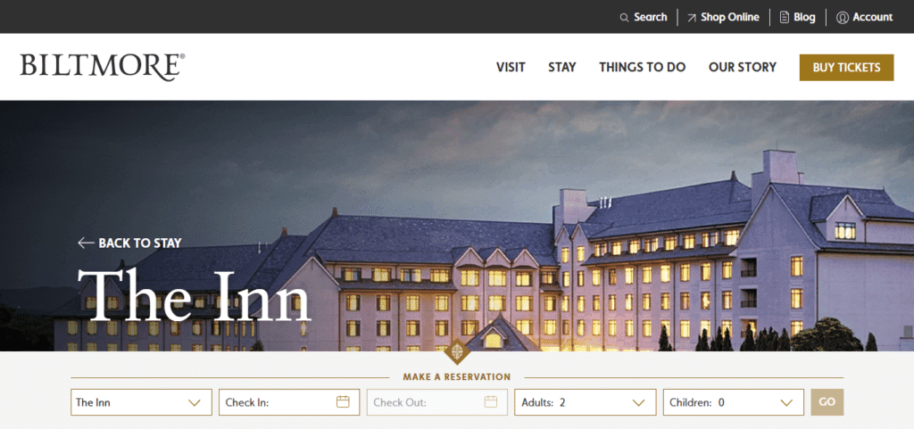 The Inn on Biltmore Estate Best Hotel In Asheville NC