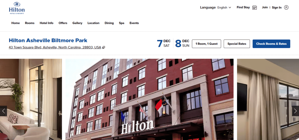 Hilton Asheville Biltmore Park Best Hotel In Asheville NC