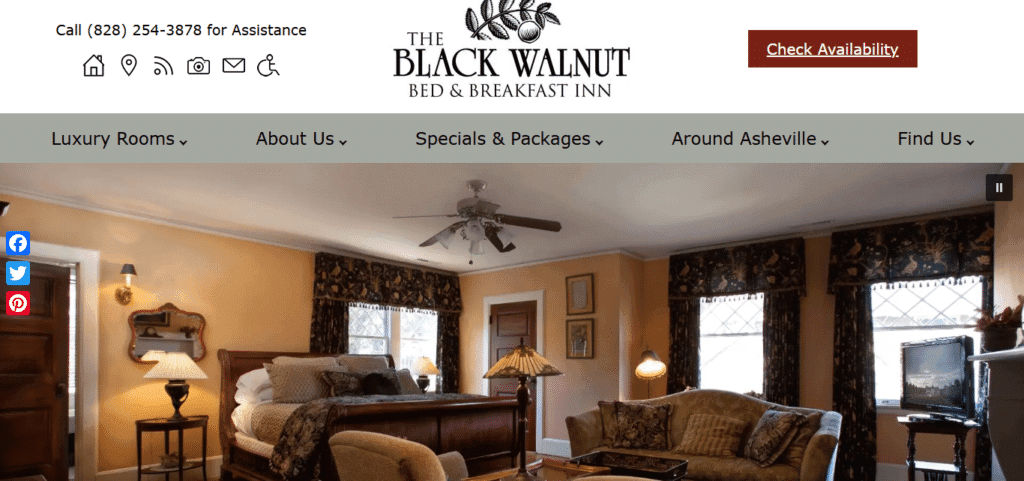 Black Walnut Bed & Breakfast Inn Best Hotel In Asheville NC