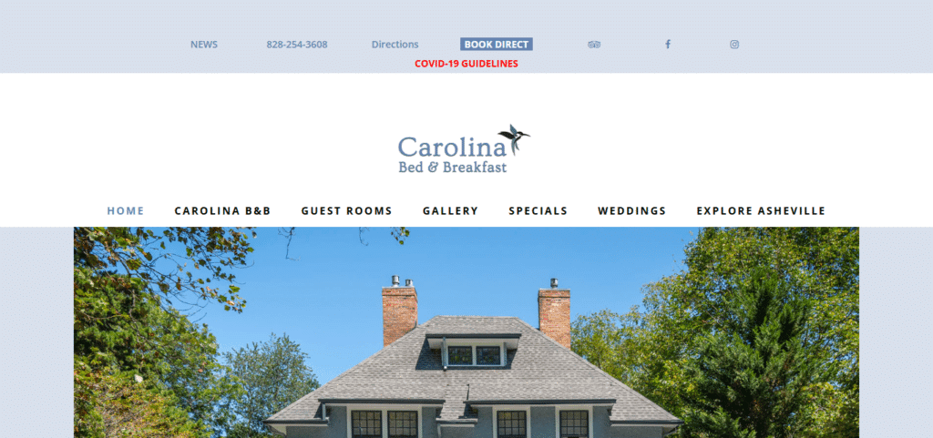 Carolina Bed & Breakfast Best Hotel In Asheville NC