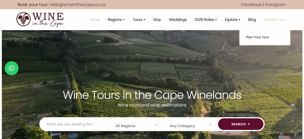 Cape Winelands Wine Tour