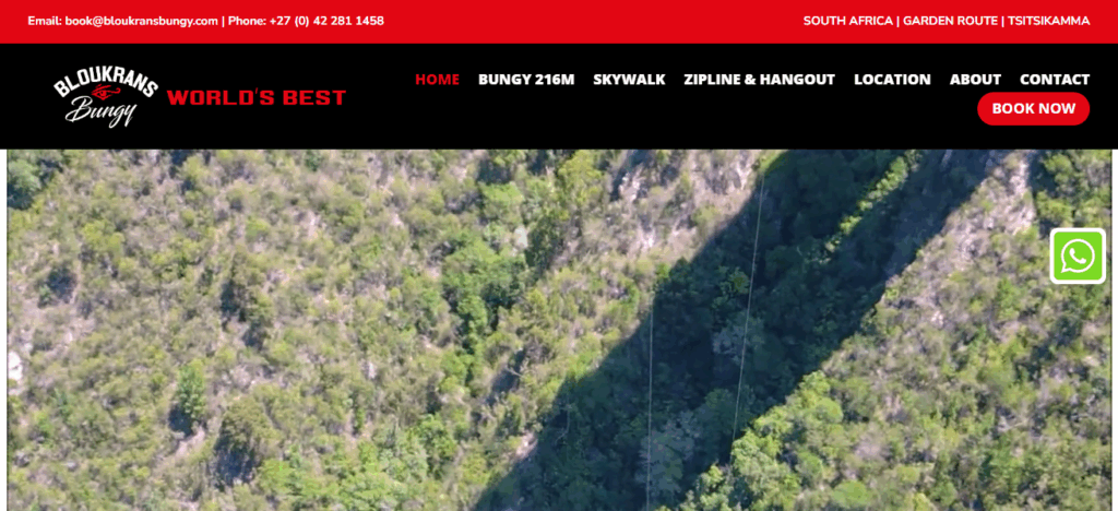 Bungee Jump at Bloukrans Bridge