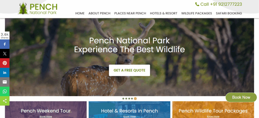 10 Best Wildlife Safari Trip Destinations In India 10 Pench National Park, Madhya Pradesh
