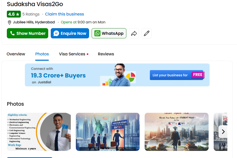 Sudaksha Visas 2 Go