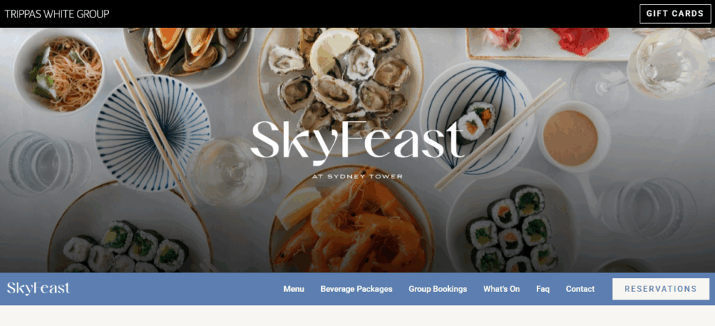 10 Best Seafood Restaurants In Sydney for Fresh & Delicious Meals 3 SkyFeast At Sydney Tower