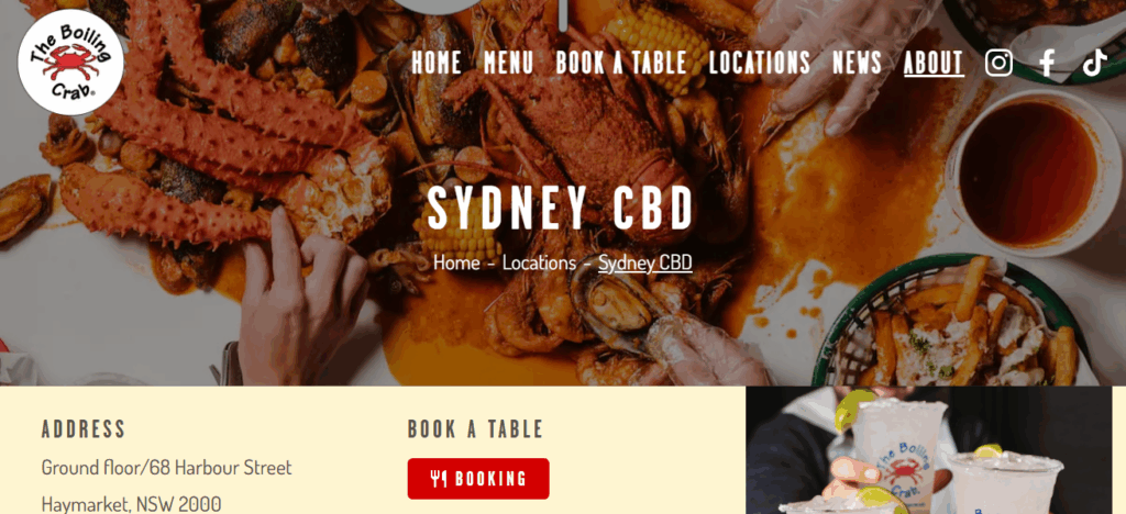 10 Best Seafood Restaurants In Sydney for Fresh & Delicious Meals 4 The Boiling Crab Sydney CBD