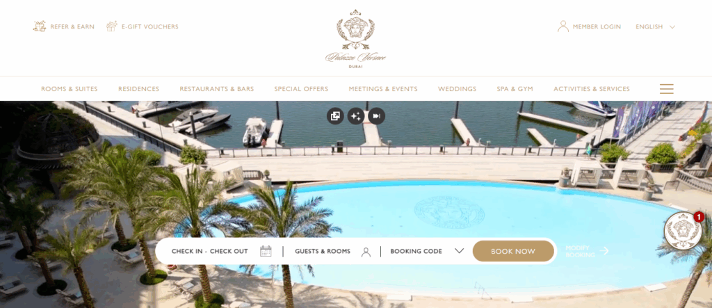 10 Best Hotels In Dubai: Top Luxury Stays & Resorts 8 Palazzo Versace Dubai