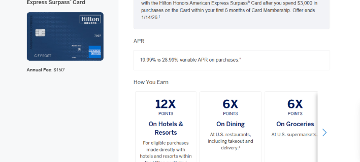 10 Best Hotel Credit Cards 2025 | Top Rewards & Free Nights 3 Hilton Honors American Express Surpass
