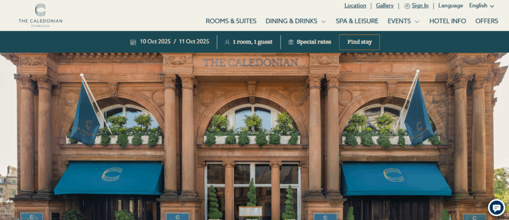 10 Best Hotels in Edinburgh: Top Luxury & Historic Stays 3 The Caledonian Edinburgh, Curio Collection by Hilton