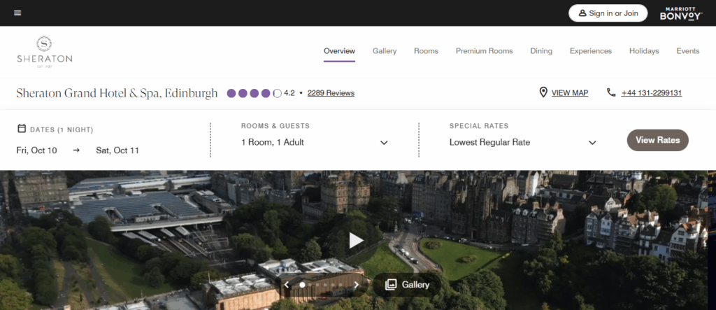 10 Best Hotels in Edinburgh: Top Luxury & Historic Stays 7 Sheraton Grand Hotel & Spa, Edinburgh
