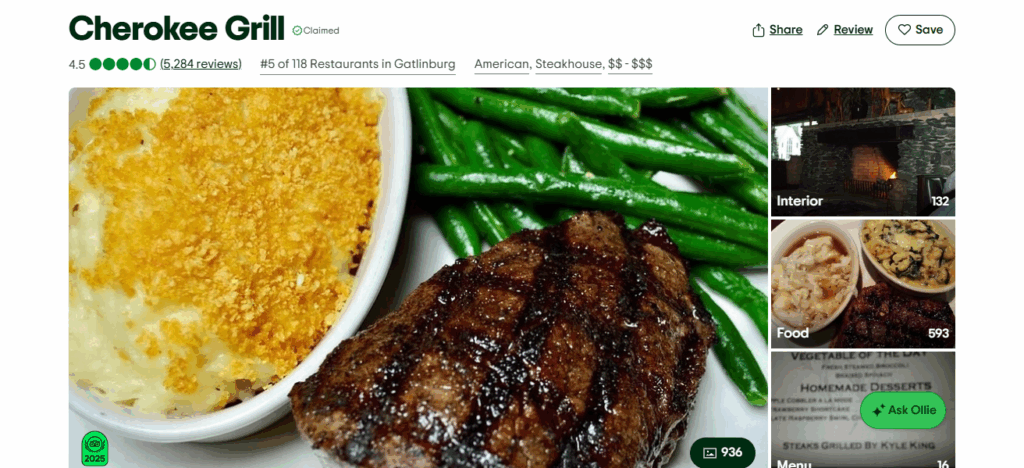 10 Best Restaurants In Gatlinburg, TN 9 Cherokee Grill