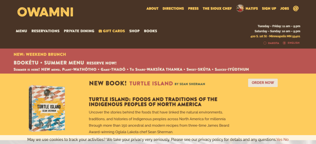 10 Best Restaurants In Minneapolis 3 2. Owamni by The Sioux Chef