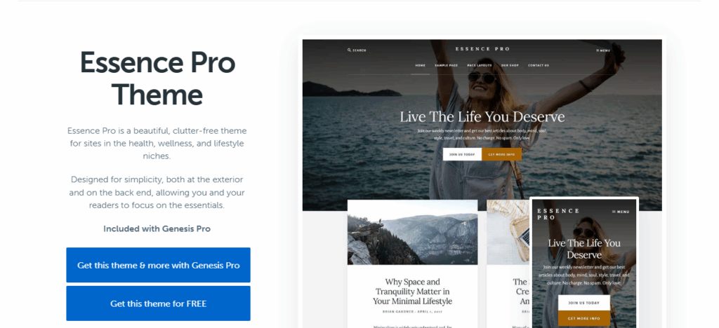 10 Best WordPress Themes for Travel Blogs In 2025 8 Essence Pro
