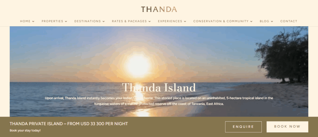 Thanda Island, Tanzania