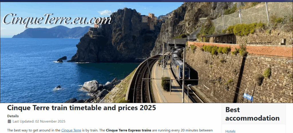 Cinque Terre Train (Italy)