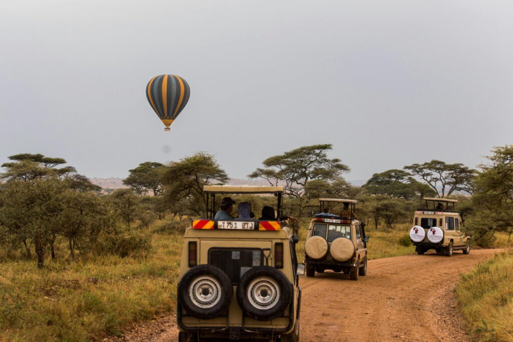 10 Best Adventure Wildlife Trip Packages from India to Africa 5 Tanzania Serengeti Balloon Safari