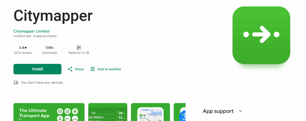 Citymapper + Local Apps