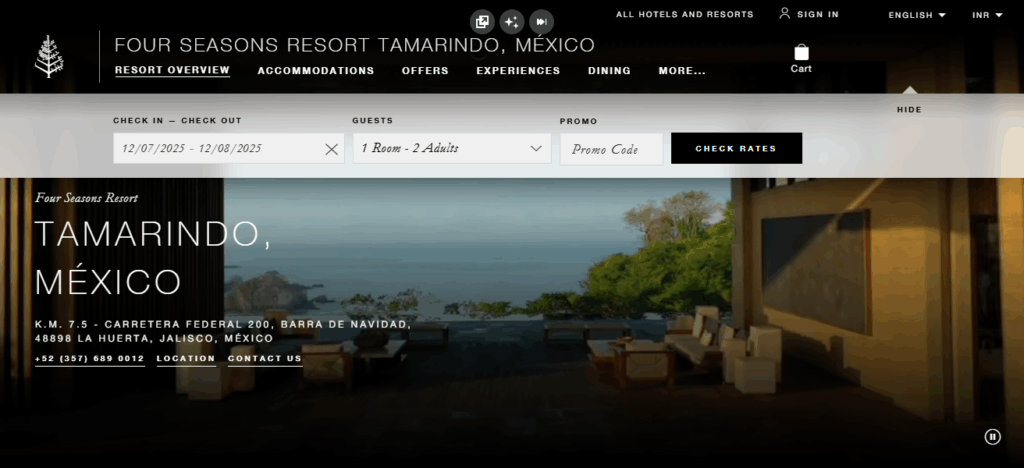 Four Seasons Resort Tamarindo, Mexico