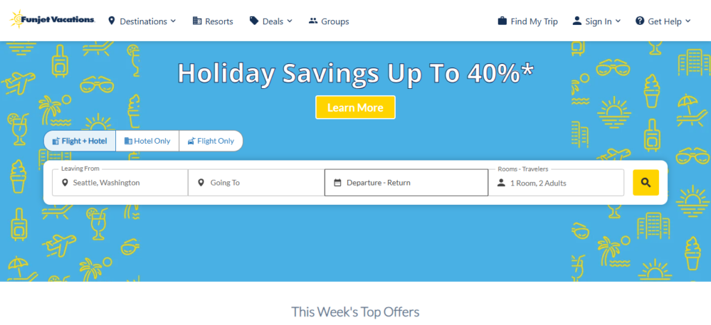 7. Funjet Vacations