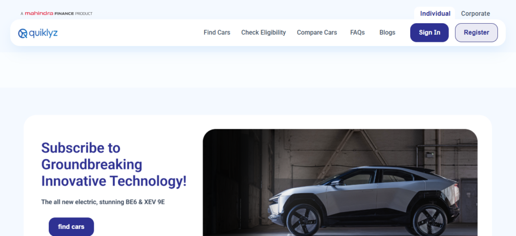 8. Quiklyz by Mahindra Finance