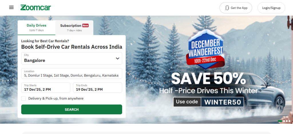 9. Zoomcar Prime