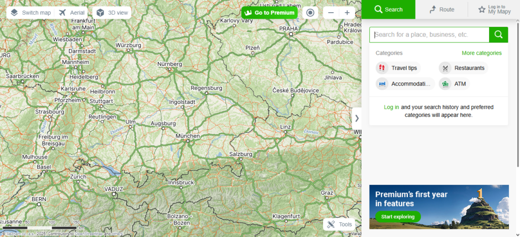 Mapy.com (formerly Mapy.cz)