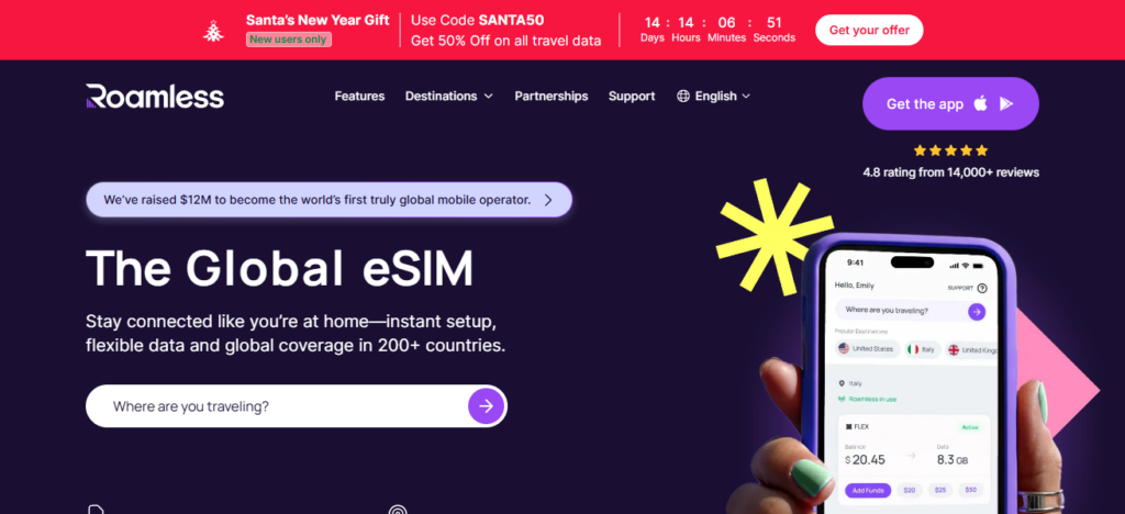 10 Best International eSIM Apps for Hassle-Free Travel 7 Roamless