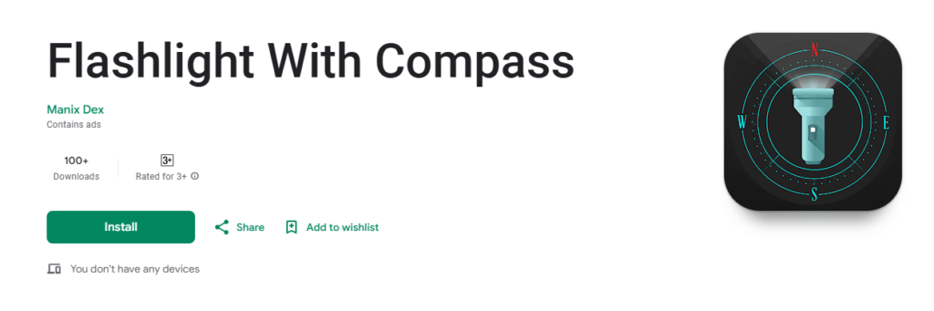 Flashlight & Compass