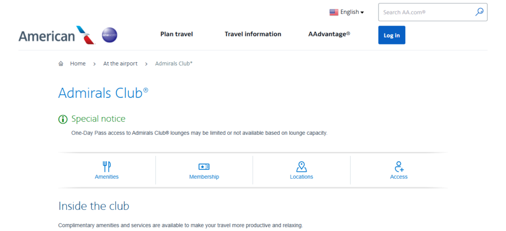 American Airlines Admirals Club