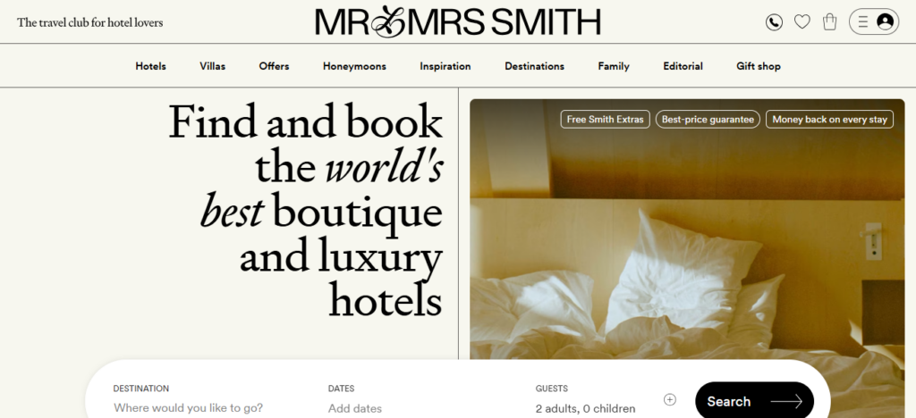 10 Best Luxury Travel Booking Platforms For Exclusive Stays 3 Mr & Mrs Smith
