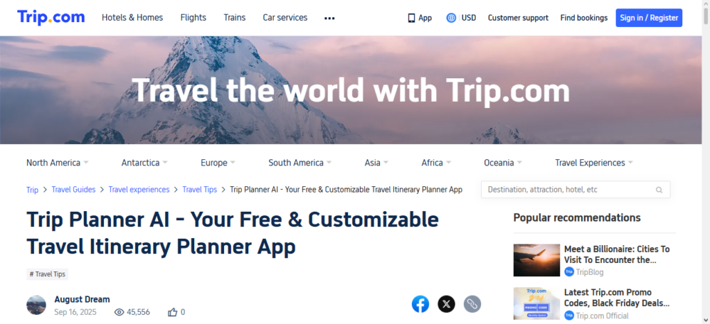 Trip.com AI Fare Predictor