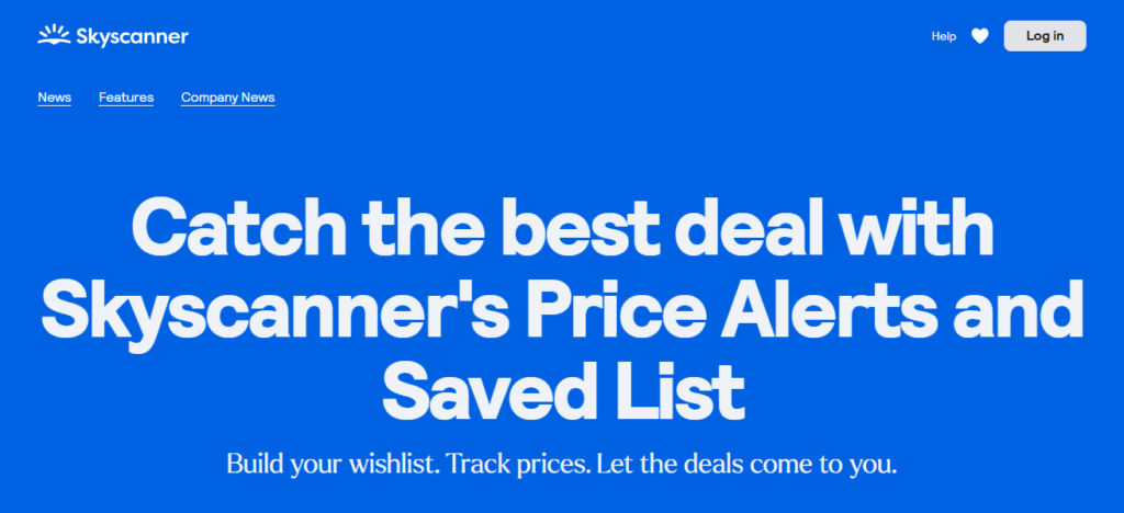 Skyscanner Price Alerts