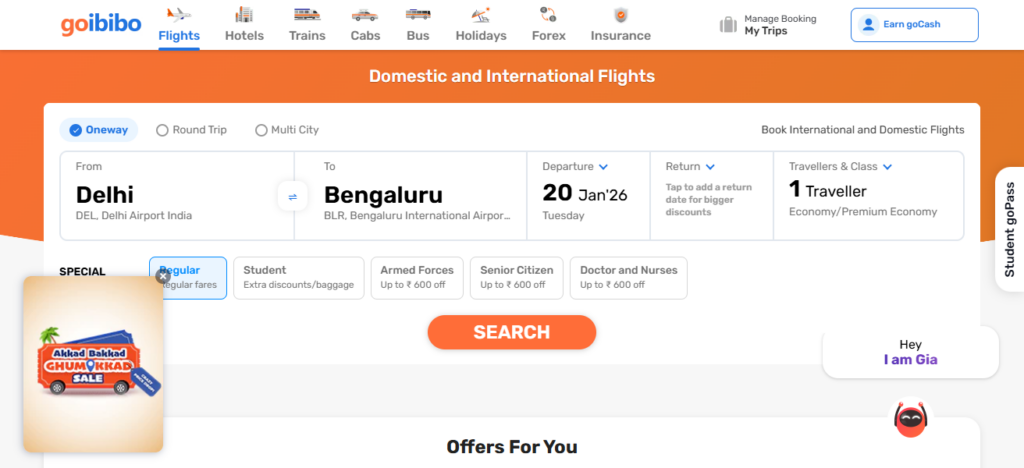 10 Best Apps for Managing Flight Bookings In 2025 8 Goibibo