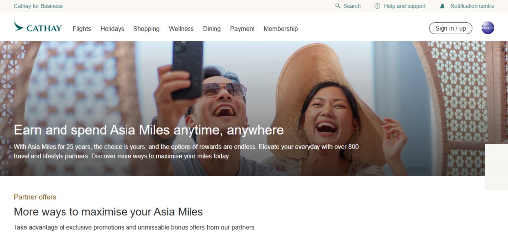 Cathay Pacific Asia Miles